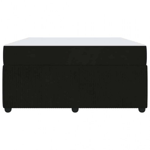 Sengestel med madras Sort 140 x 200 cm Stof