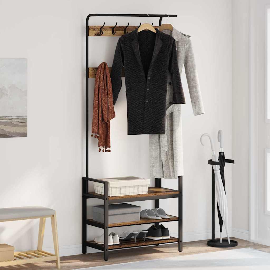 Jakkeholder Andet Gammelt træ 75 x 34 x 184 cm Konstrueret træ