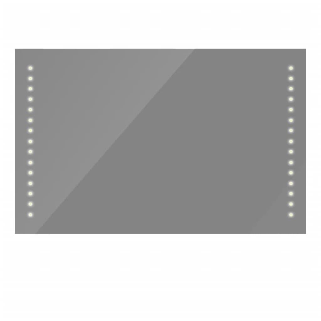 Badeværelsesspejl 100 x 60 cm med LED-lamper