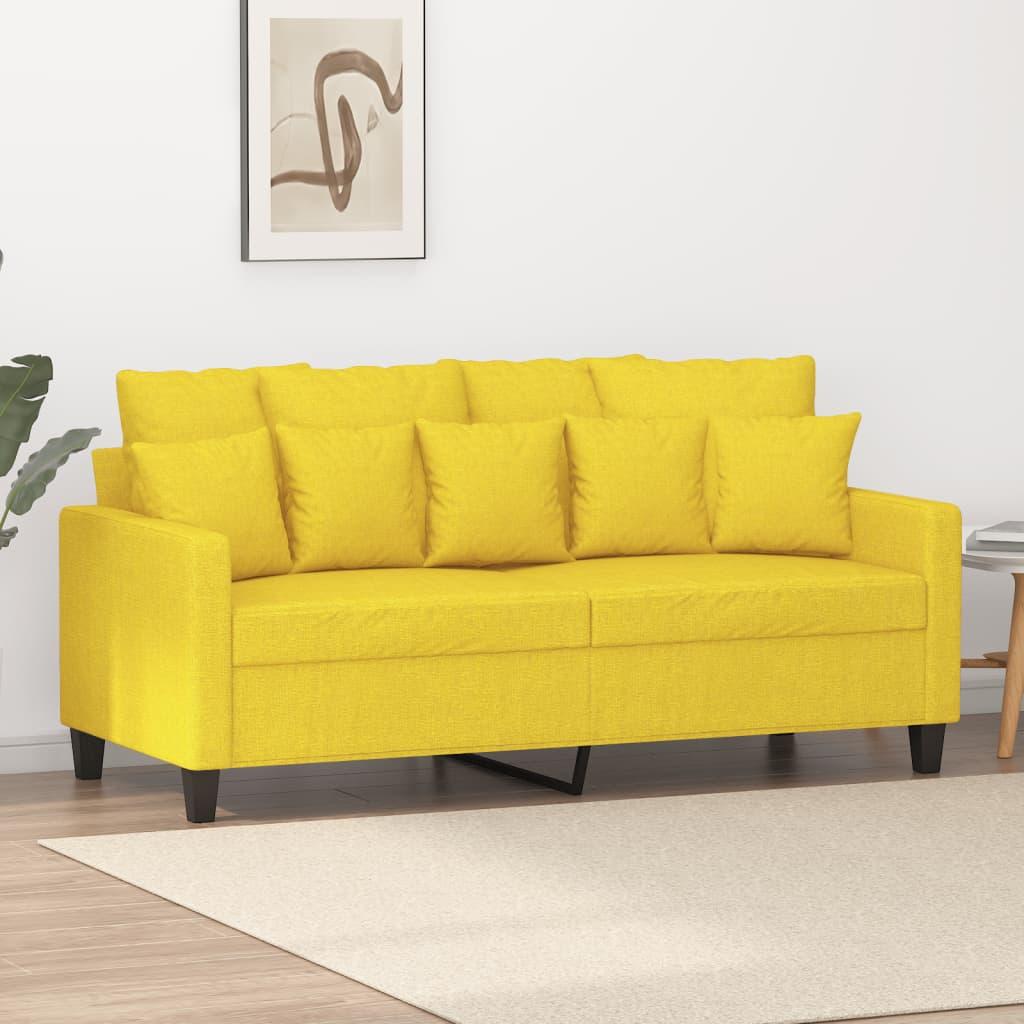 2-personers sofa 140 cm stof lysegul