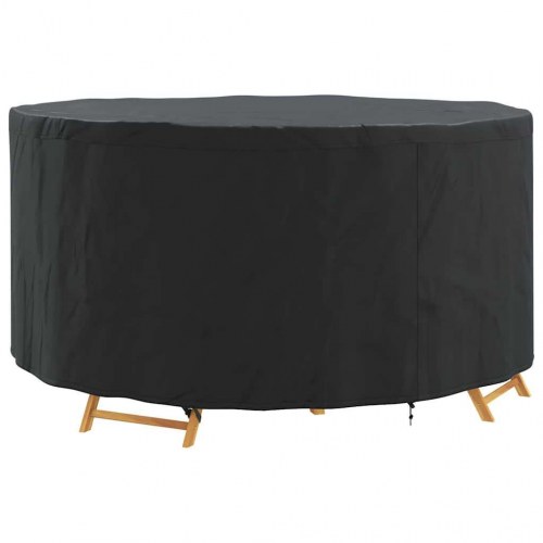 Rundt møbelovertræk - sort 182 × 182 × 85 cm i 210D oxford