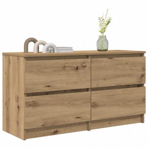 TV-bord 100 x 35 x 54 cm med 4 skuffer