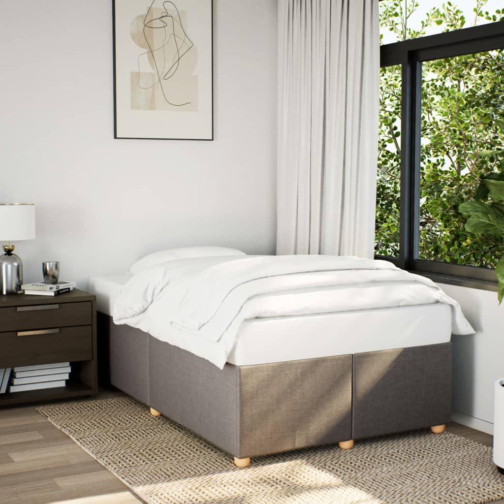 Sengeramme uden madras 120×190 cm i stof - gråbrun