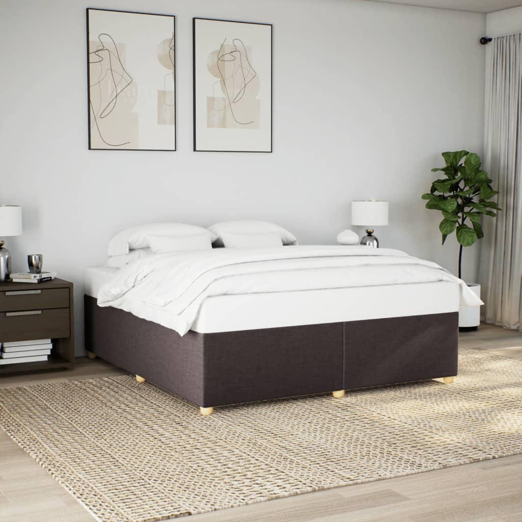vidaXL sengeramme uden madras 180x200 cm stof mørkebrun