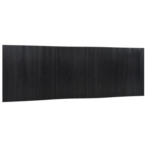 Rumdeler i bambus - 600 × 165 cm, sort