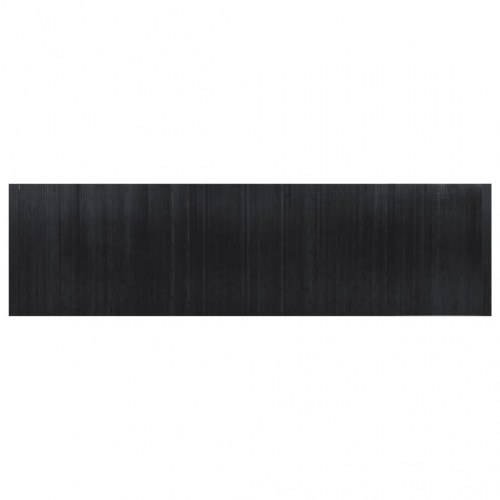 Rumdeler i bambus - 600 × 165 cm, sort