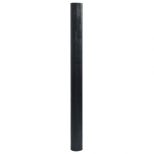 Rumdeler i bambus - 600 × 165 cm, sort
