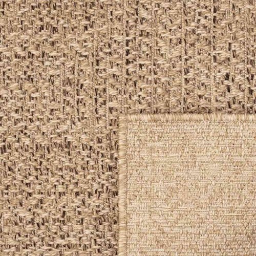 Gulvtæppe ZIZUR - beige 80×250 cm i jute-look til inde og ude