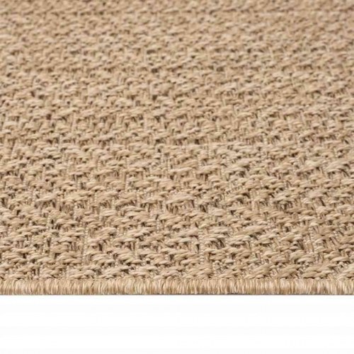 Gulvtæppe ZIZUR - beige 80×250 cm i jute-look til inde og ude