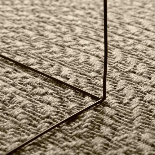 Gulvtæppe ZIZUR - beige 80×150 cm i jute-look, indendørs/udendørs