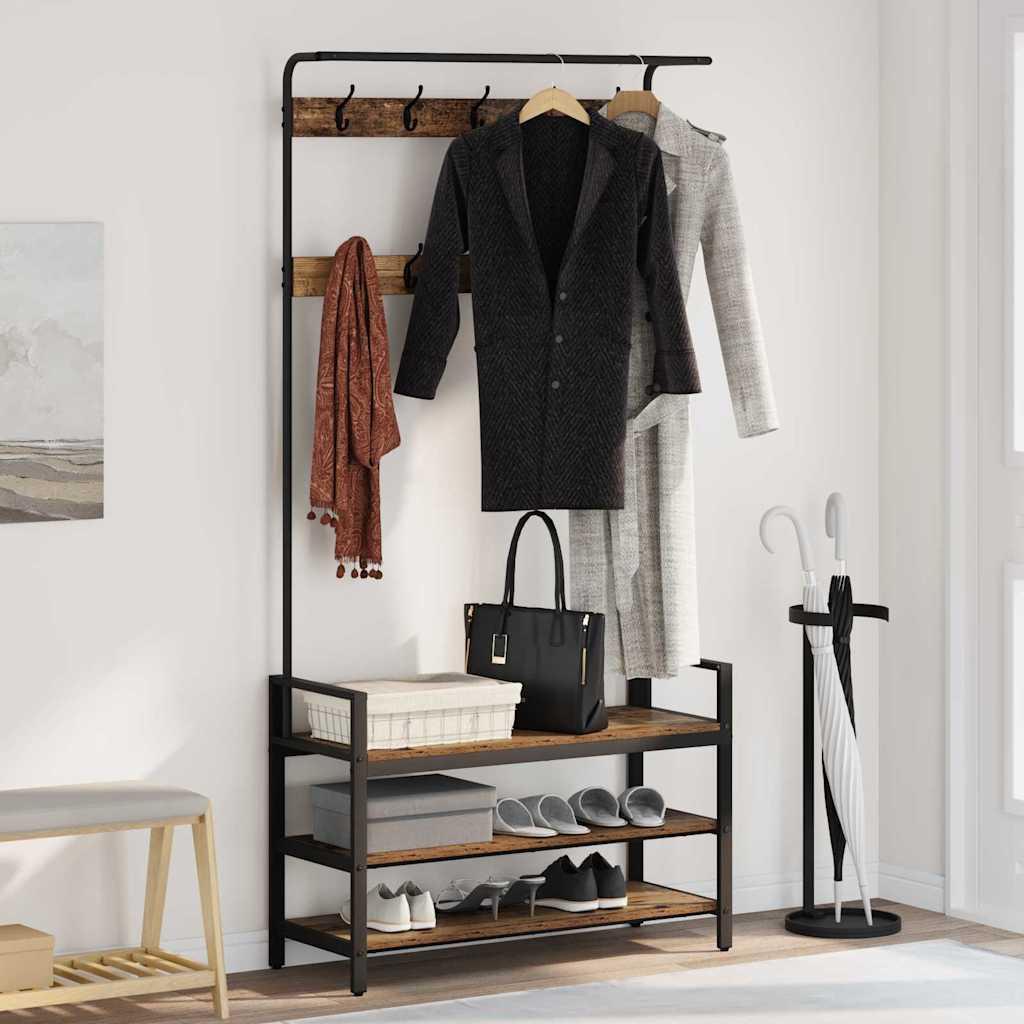Jakkeholder Andet Gammelt træ 95 x 34 x 184 cm Konstrueret træ