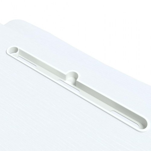 Justerbart skrivebord 90x40x(13-50) cm stål konstrueret træ