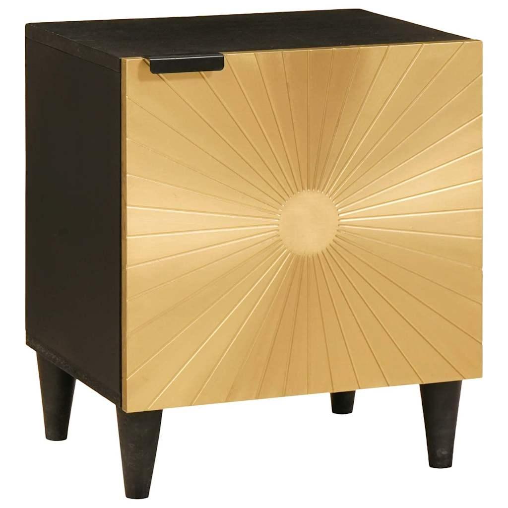 Sengebord Sort og Guld 40 x 33,5 x 46 cm