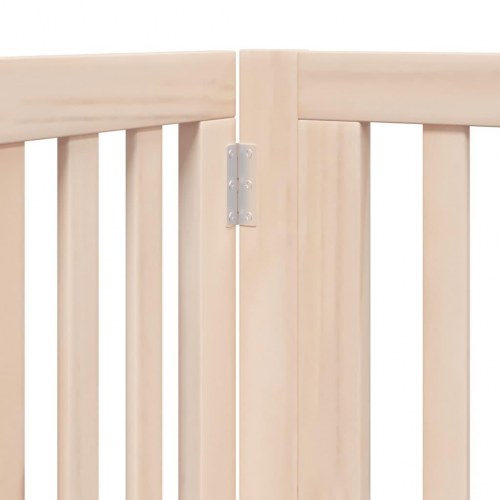 Hundelåge med dør 8 paneler i poppeltræ - 640 cm