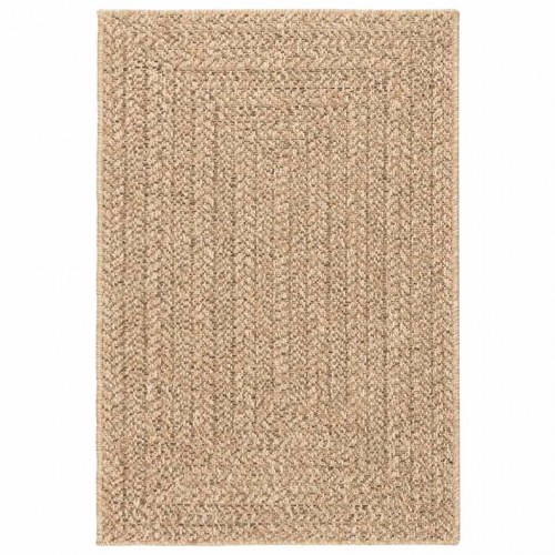 Gulvtæppe ZIZUR beige 100x200cm jute-look indendørs og udendørs
