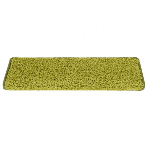 Trappemåtter 30 stk. 65 x 21 x 4 cm - grøn, rektangulær kant