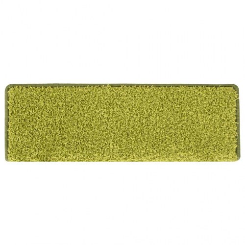 Trappemåtter 30 stk. 65 x 21 x 4 cm - grøn, rektangulær kant