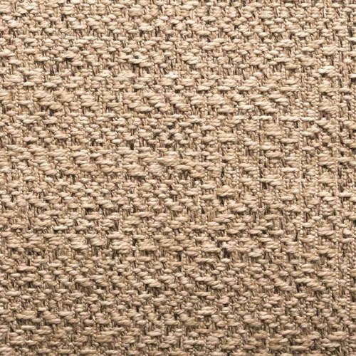 Gulvtæppe ZIZUR - beige 120×120 cm i jute-look til inde og ude