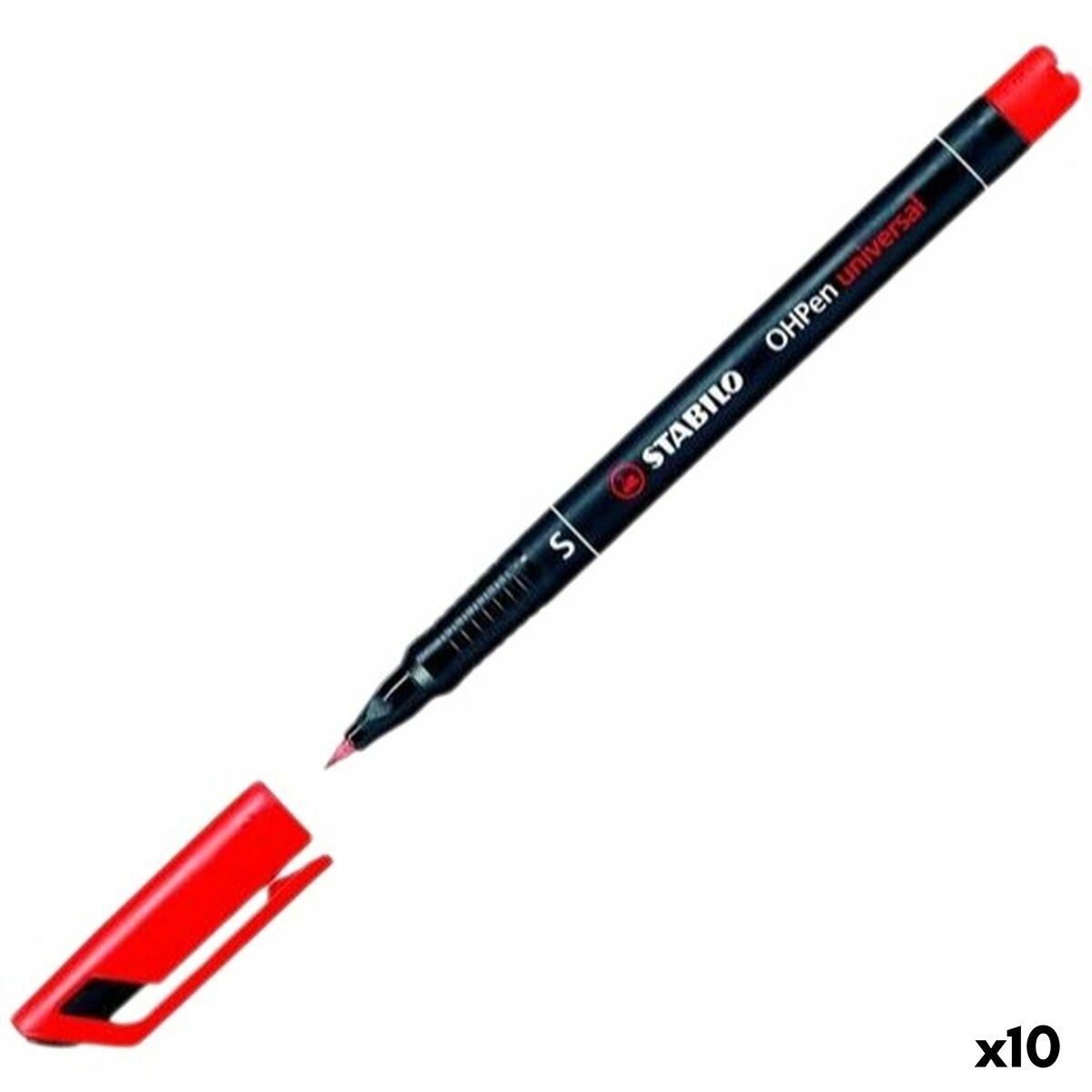 Tuscher Stabilo OHPen Universal - sort, 0,4 mm, 10 stk.