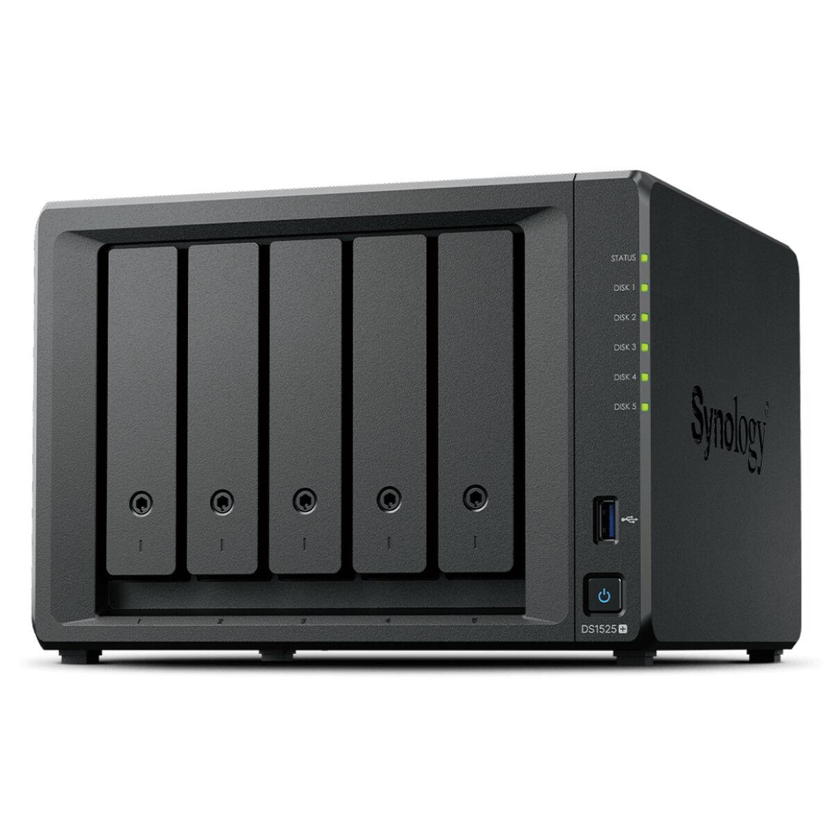 Nas Server Synology Ds1525 Sort Amd Ryzen V1500b