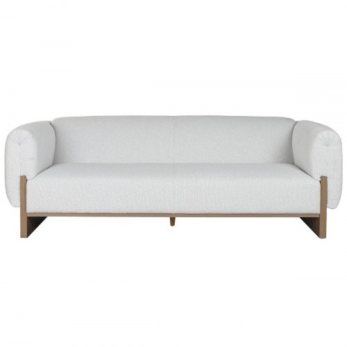 Sofa 3-personers - brun/grå Scandi, 220 × 95 × 77 cm