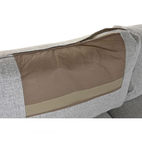 Hjørnesofa - lysegrå, 235 × 303 × 86 cm