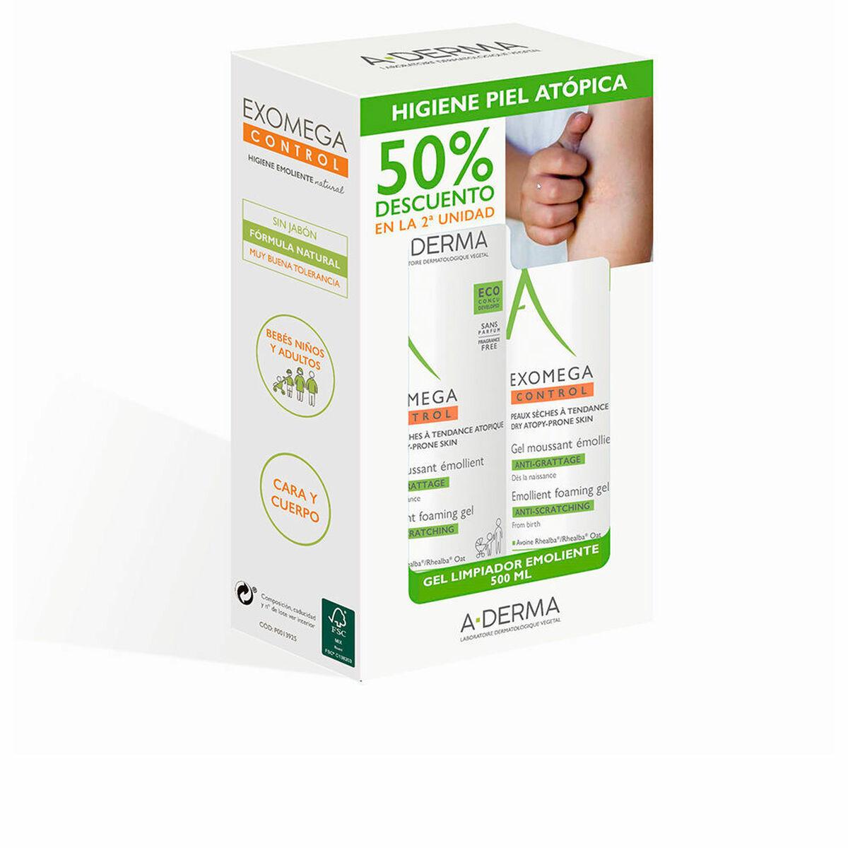 Ansigtsrens A-derma Exomega Control Renseskum Gel 500 Ml 2 Dele