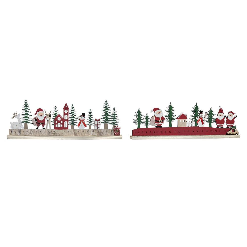 Adventskalender Træ (2 stk) (40 x 3 x 13 cm)