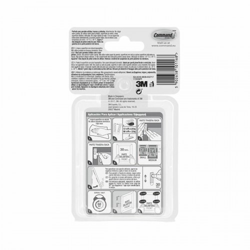 3M Command klæbestrips til rammer - Multi-pack, hvid (12 dele)