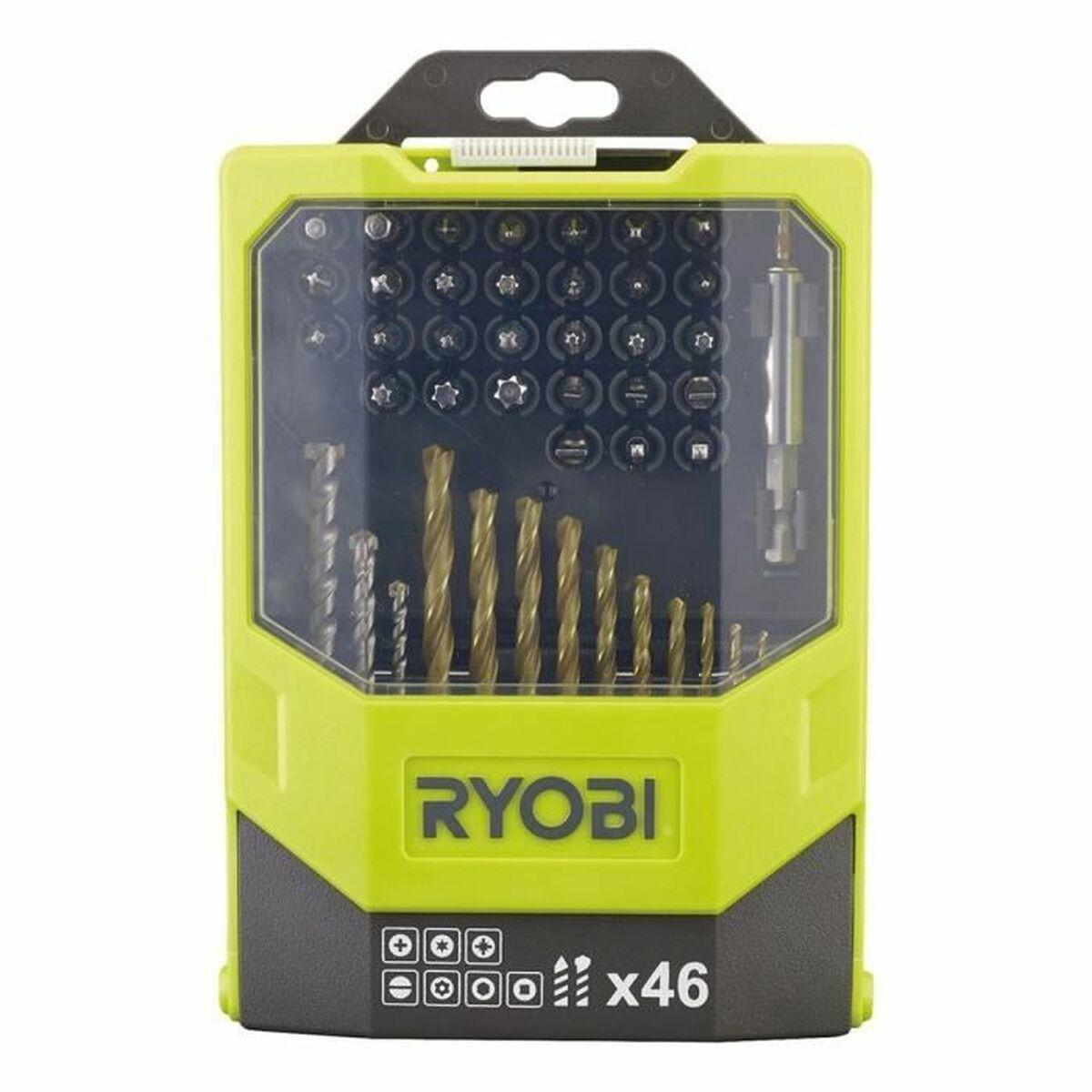 Bore- og bitssæt Ryobi - 46 dele
