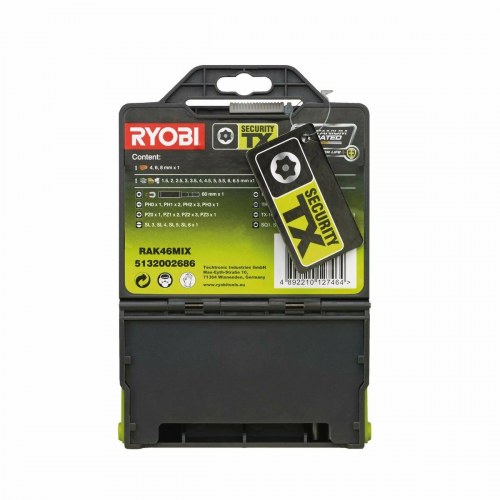 Bore- og bitssæt Ryobi - 46 dele