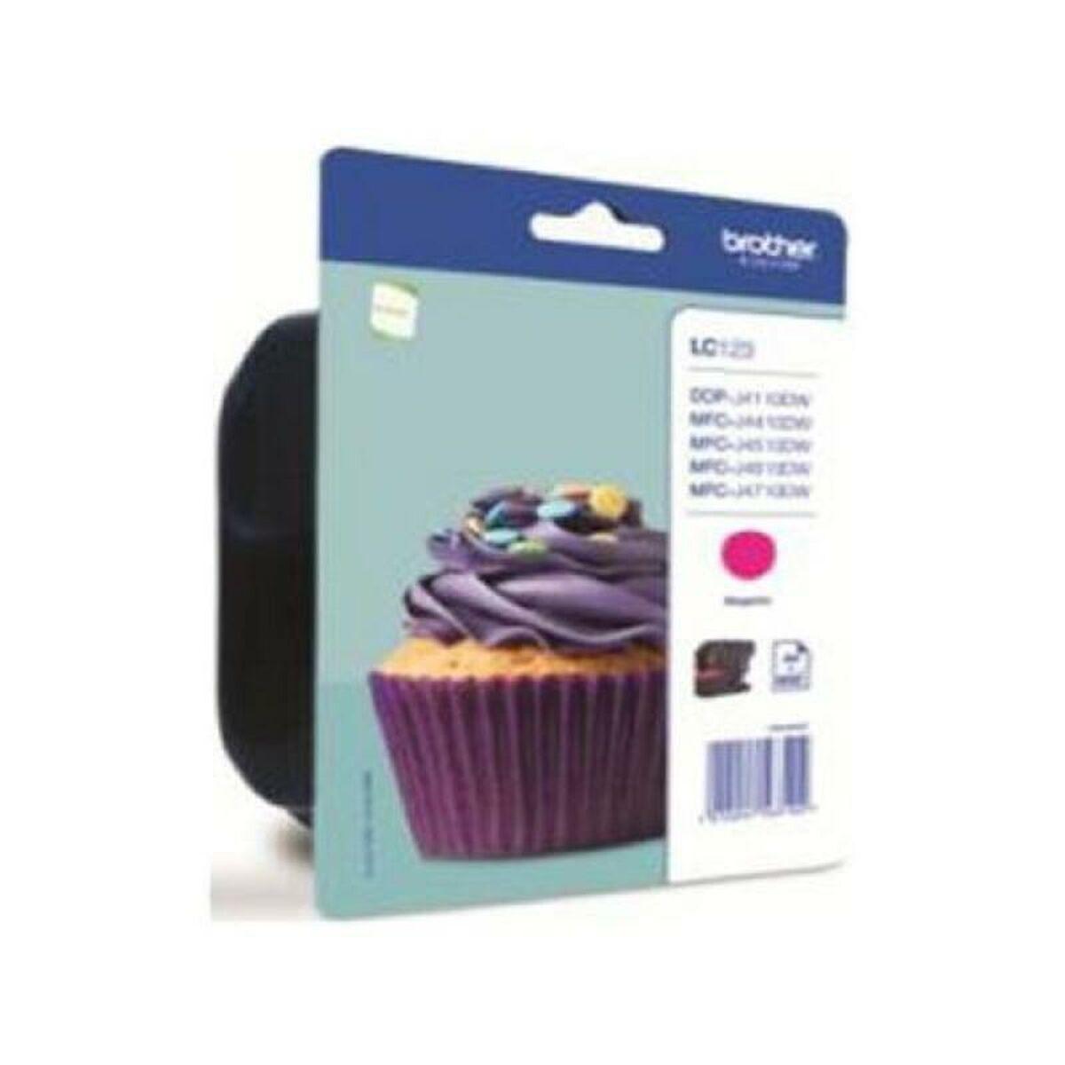 Blækpatron Brother LC123MBP magenta - kompatibel