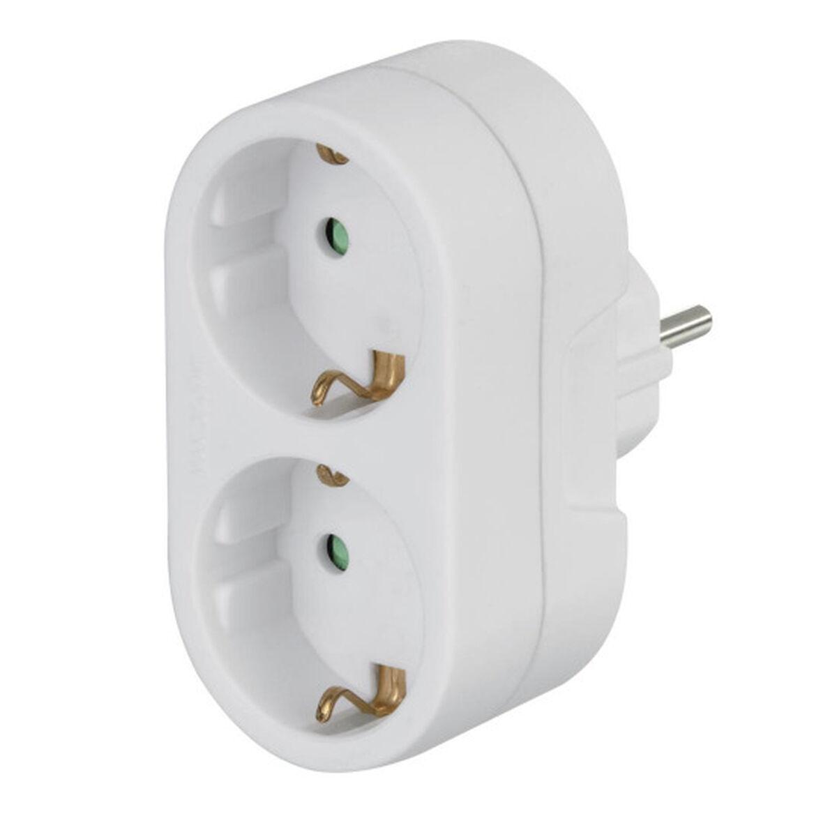 Hama stikadapter 00108876 - hvid, 2-vej, 3.680 W / 250 V