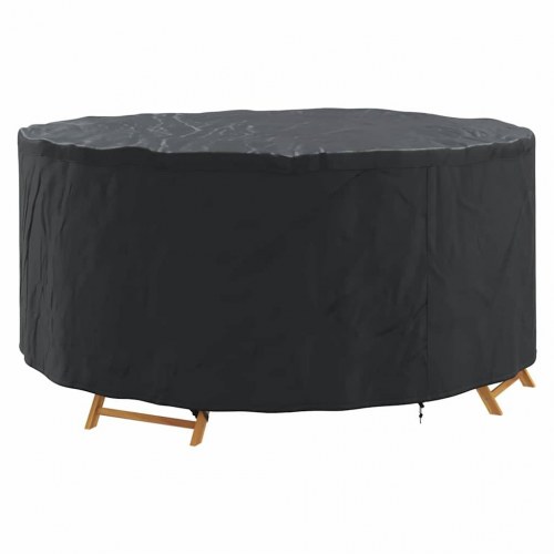 Overtræk til havemøbler Sort 200 x 200 x 71 cm 420D stof