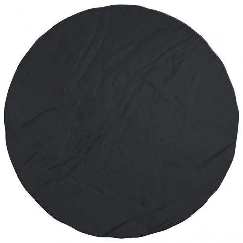 Rundt møbelovertræk - sort 279 × 279 × 85 cm i 210D oxford
