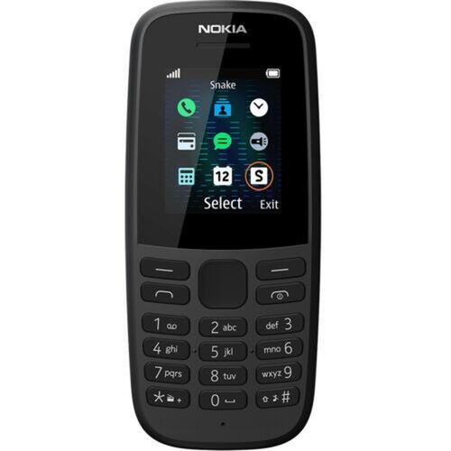 Mobiltelefon Nokia 105 (2019) - Sort, Dual SIM (OUTLET B)