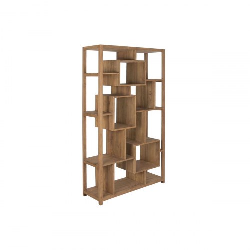 Reol i teak - 120 × 40 × 210 cm