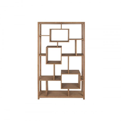 Reol i teak - 120 × 40 × 210 cm