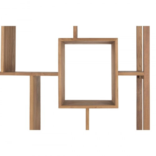 Reol i teak - 120 × 40 × 210 cm