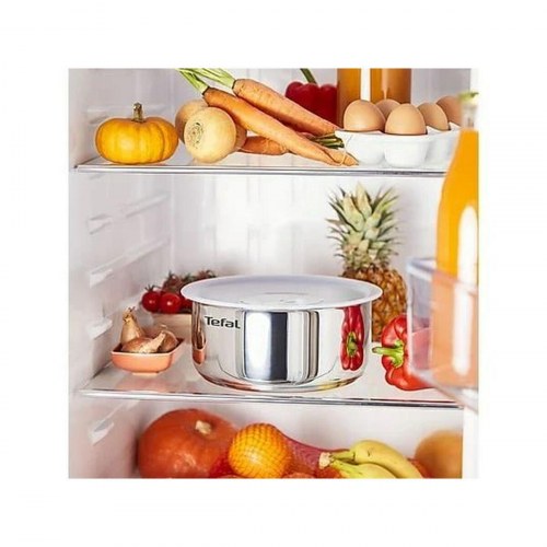 Grydesæt Tefal L897SA74 - 10 dele, rustfrit stål, sort/rød