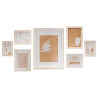 Væg billedramme 32,5 x 1,5 x 45 cm Krystal Natur Brun Moderne Træ MDF