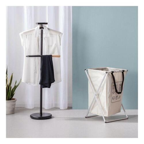Stumtjener Metal Natur (44 x 108 x 25 cm) Hvid