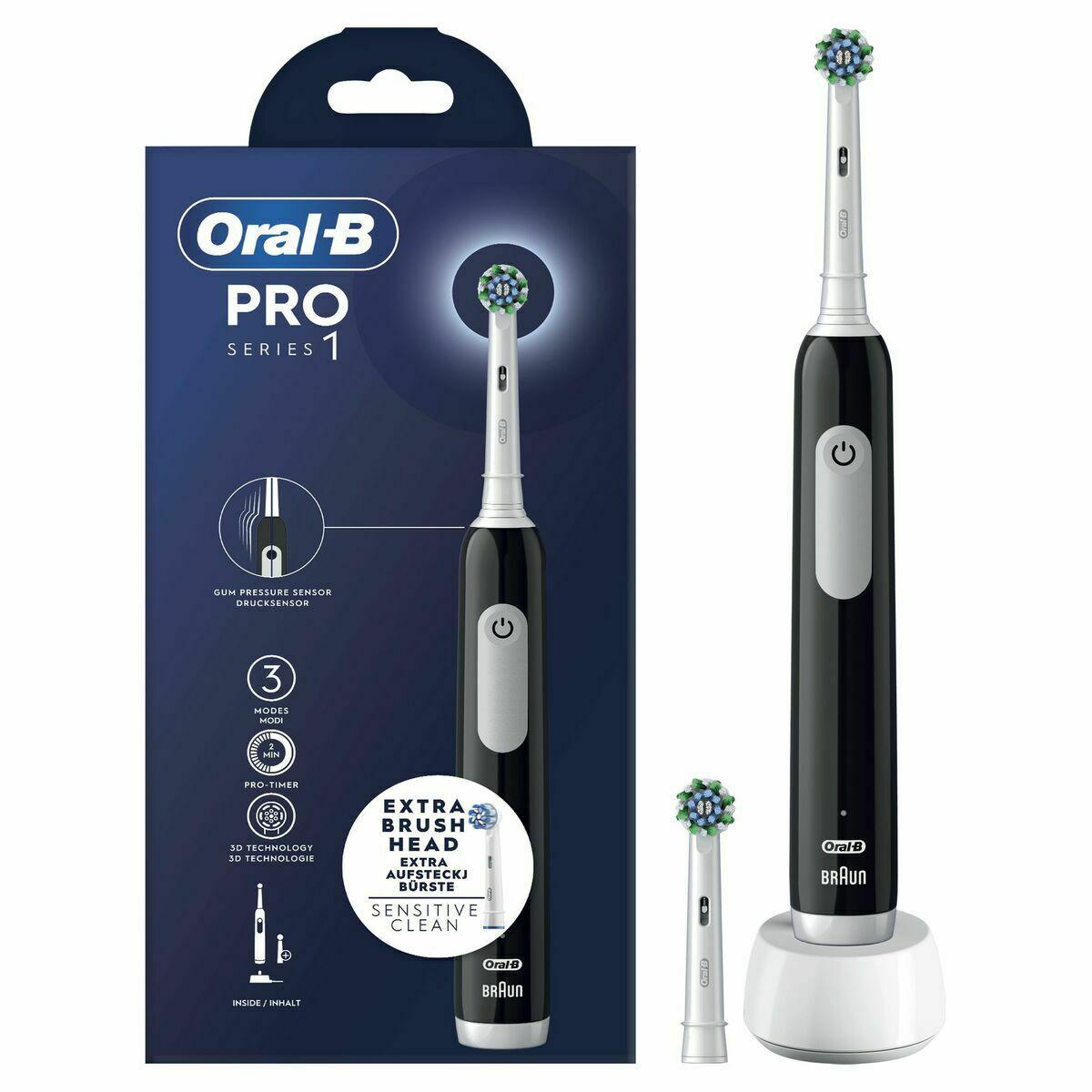 Elektrisk tandbørste Oral-B PRO Series 1 - sort/hvid