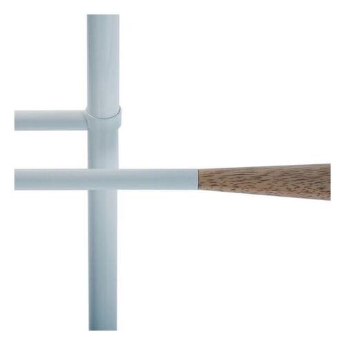 Stumtjener Metal Natur (44 x 108 x 25 cm) Hvid