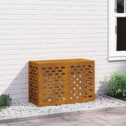 Airconditiondække i cortenstål 90 x 40 x 60 cm