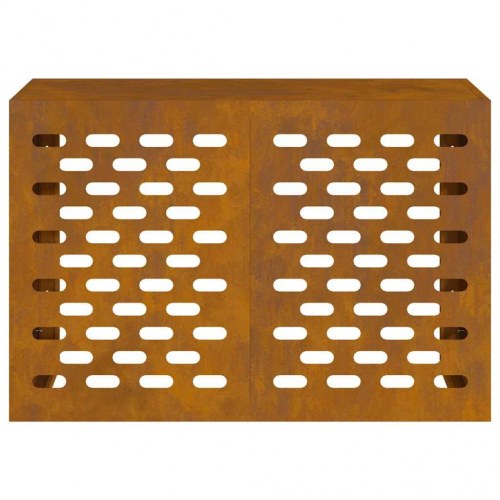 Airconditiondække i cortenstål 90 x 40 x 60 cm