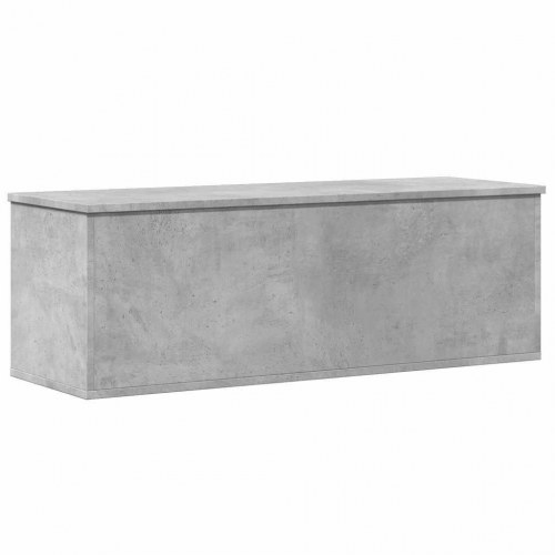 Opbevaringsboks i konstrueret træ 102×35×35 cm - betongrå