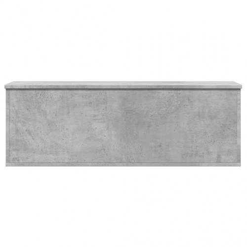 Opbevaringsboks i konstrueret træ 102×35×35 cm - betongrå
