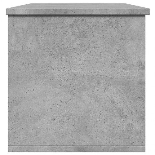 Opbevaringsboks i konstrueret træ 102×35×35 cm - betongrå