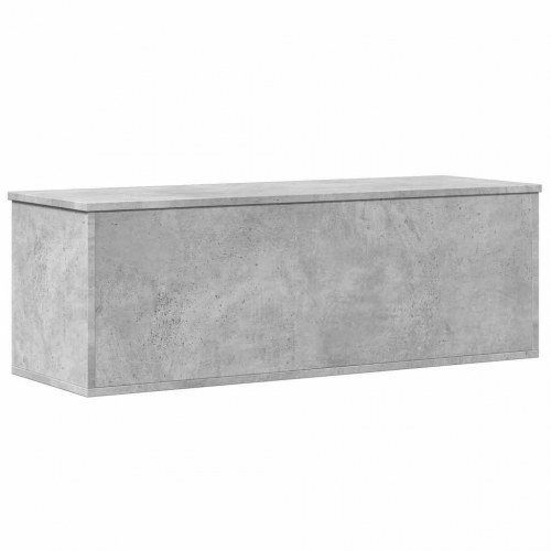 Opbevaringsboks i konstrueret træ 102×35×35 cm - betongrå